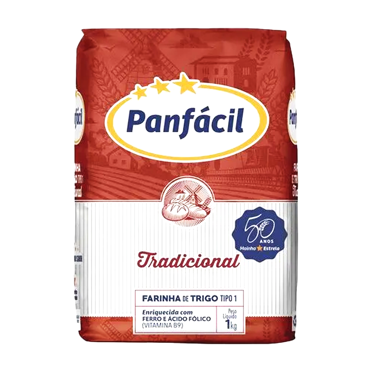 FARINHA TRIGO PANFACIL 1KG TRAD