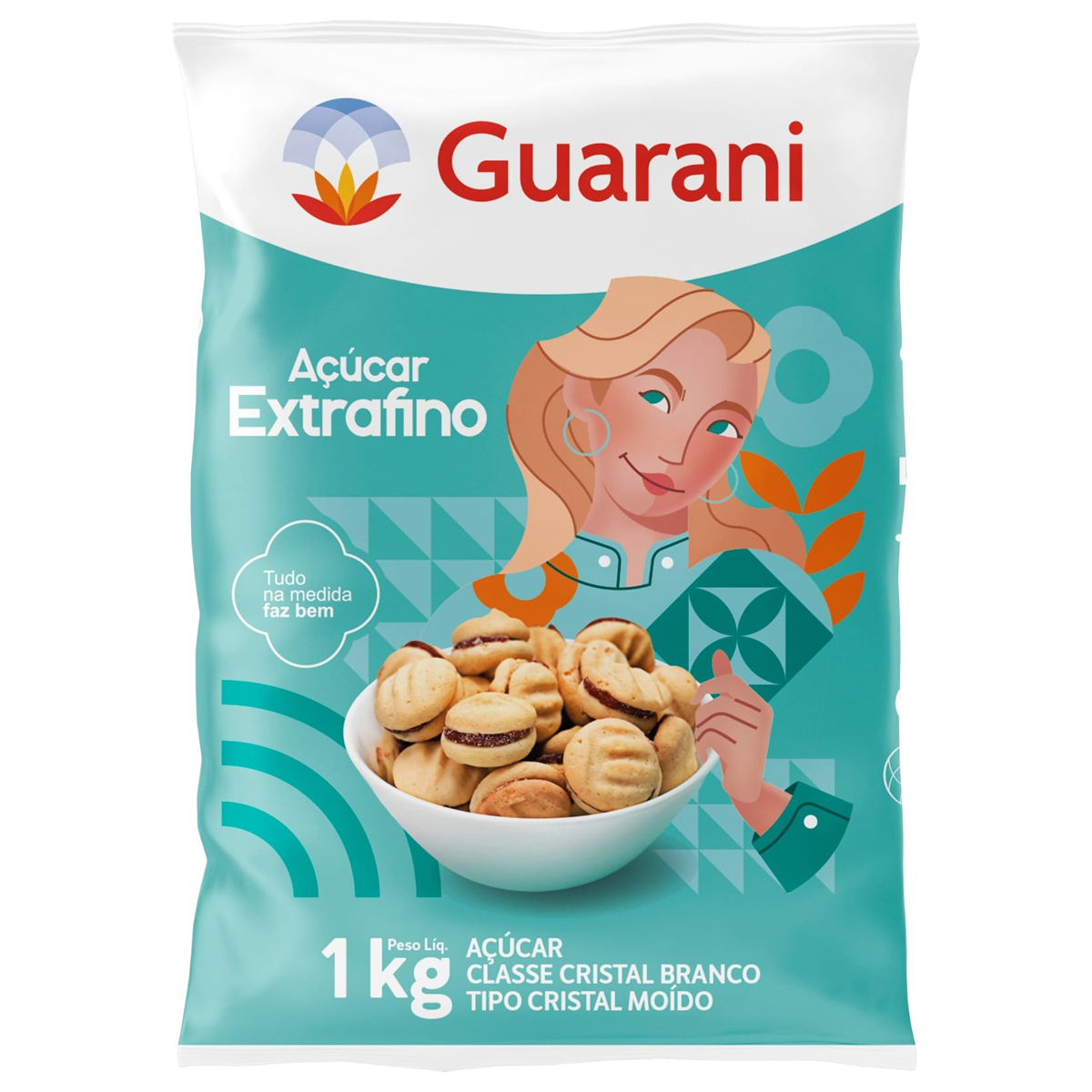 ACUCAR GUARANI 1KG EXTRA FINO