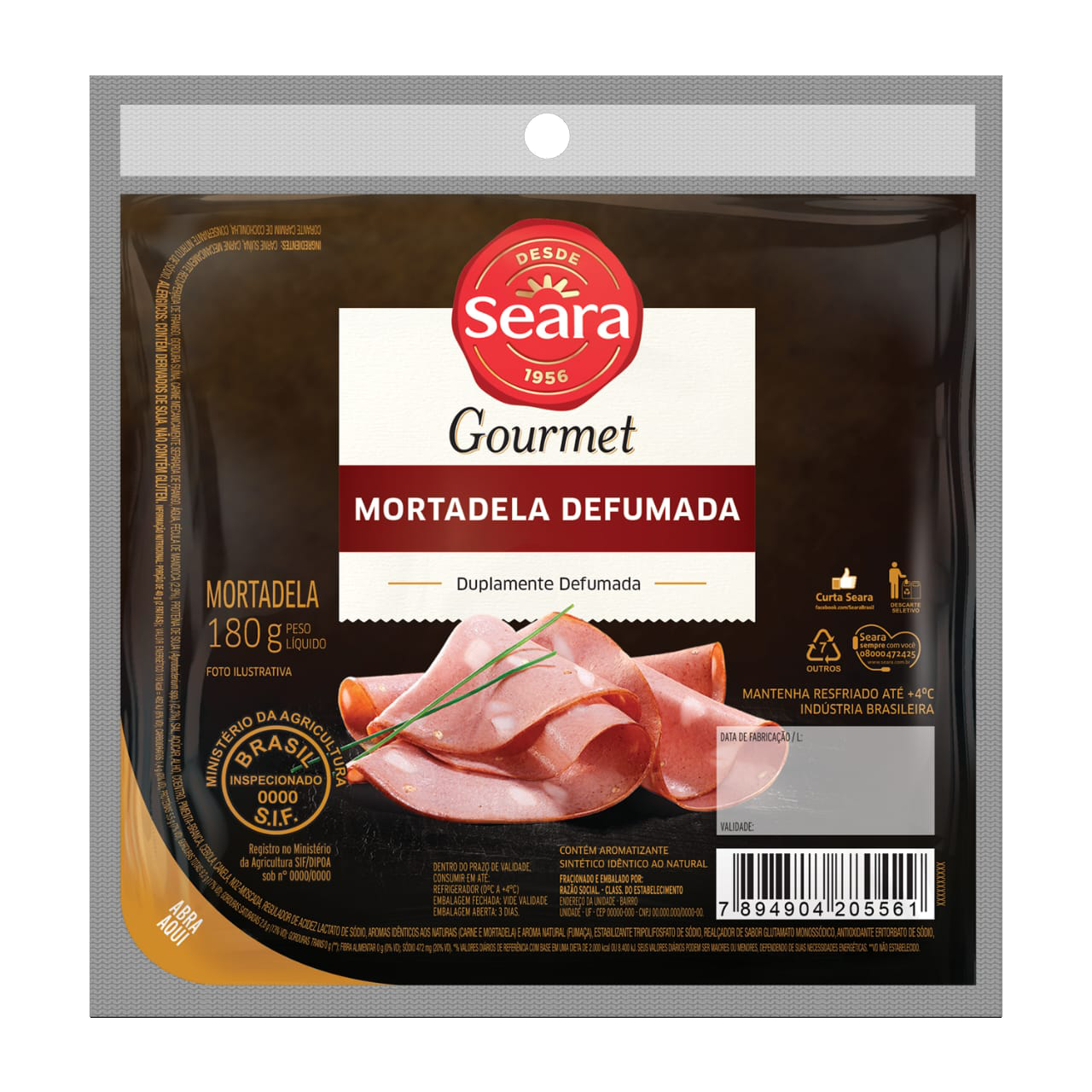 MORTADELA SEARA 180G DEF FAT