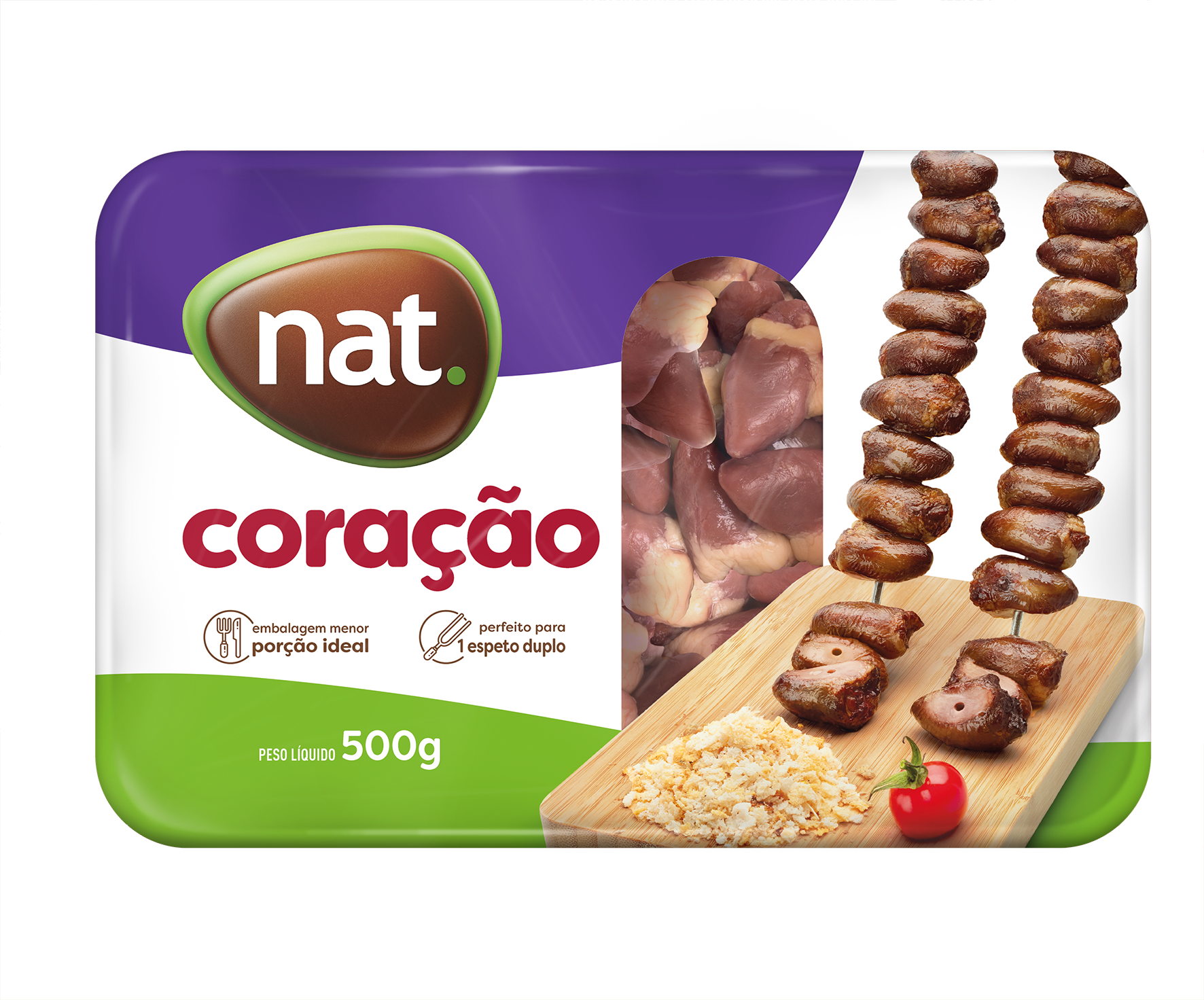 CORACAO FGO NAT 500G PCT CONG