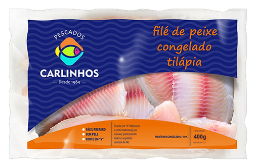 FILE PEIXE CARLINHOS 400G TILAPIA
