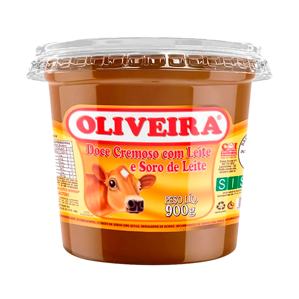 DOCE CREM OLIVEIRA 900G SORO LEITE