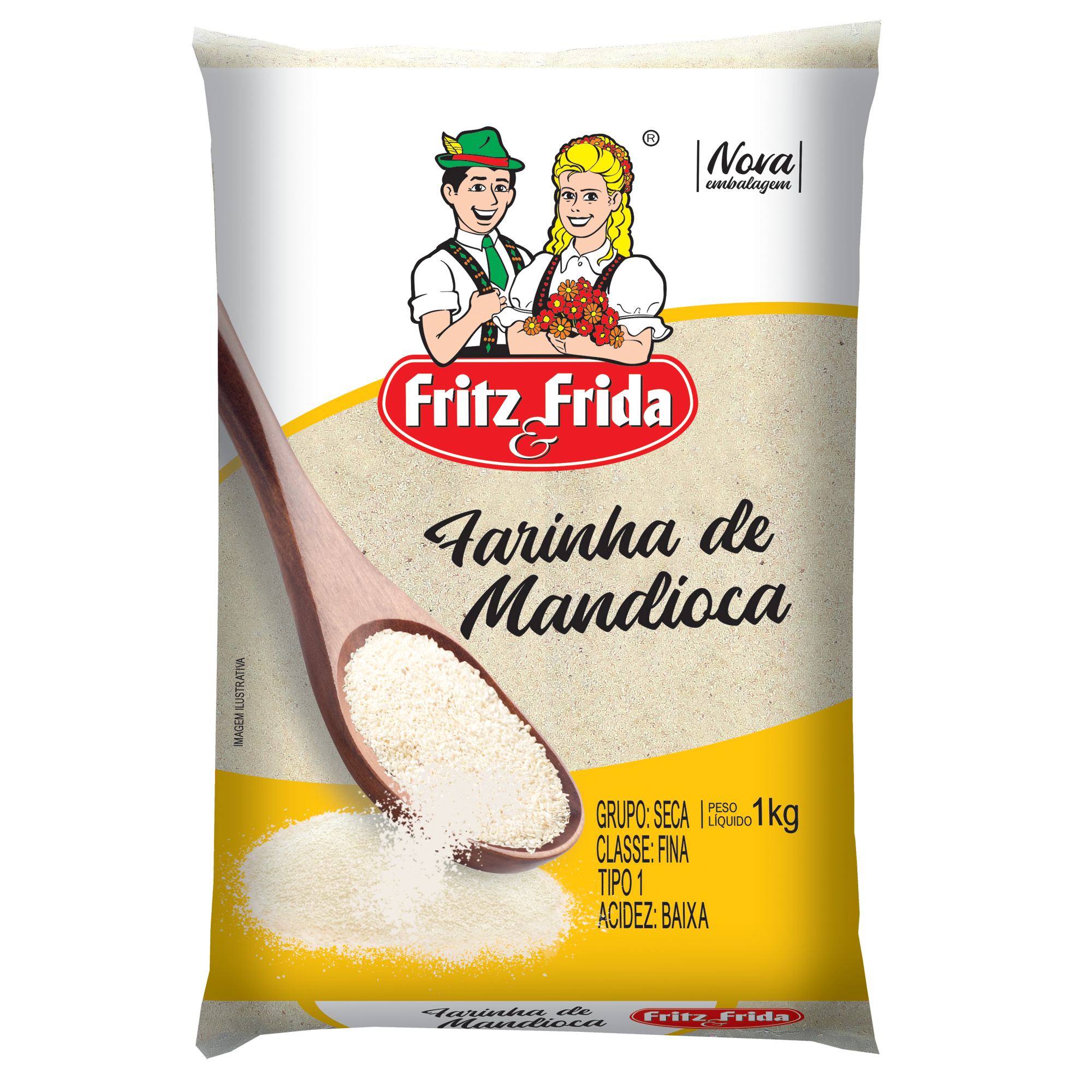 FARINHA MAND FRITZ&FRIDA 1KG TP1