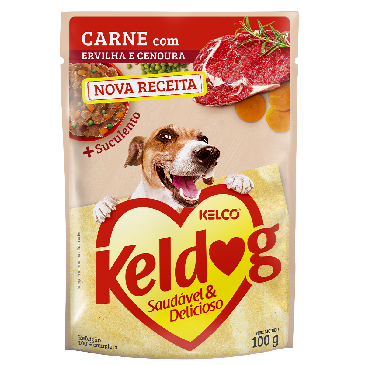 RACAO KELDOG 100G SC AO MOLHO CAES CARNE