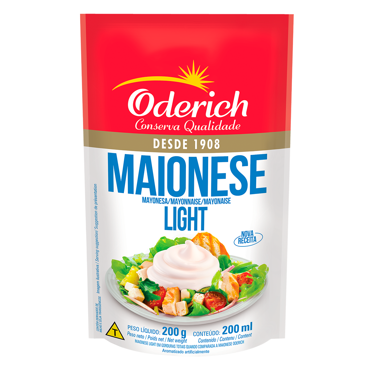 MAIONESE ODERICH 200G SC LIGHT