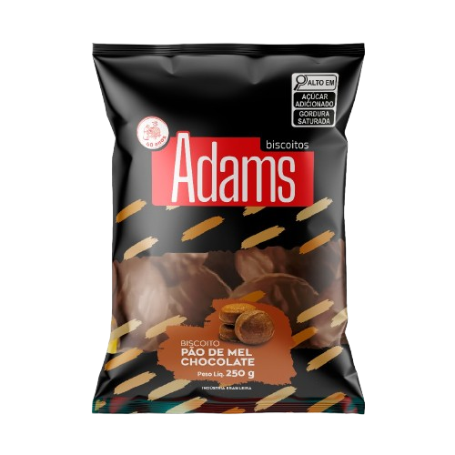BISCOITO ADAMS 250G MEL C/CHOC