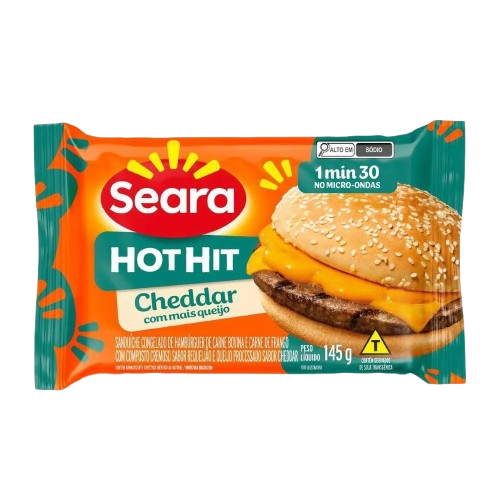 HAMBURG SEARA 145G HOT HIT CHEDDAR NV