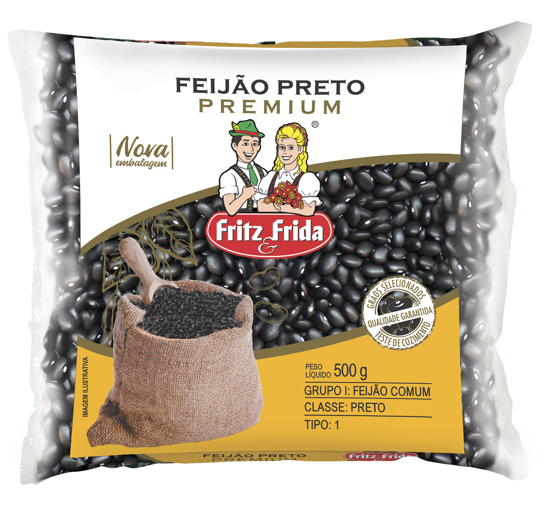 FEIJAO FRITZ&FRIDA 500G PTO PREM