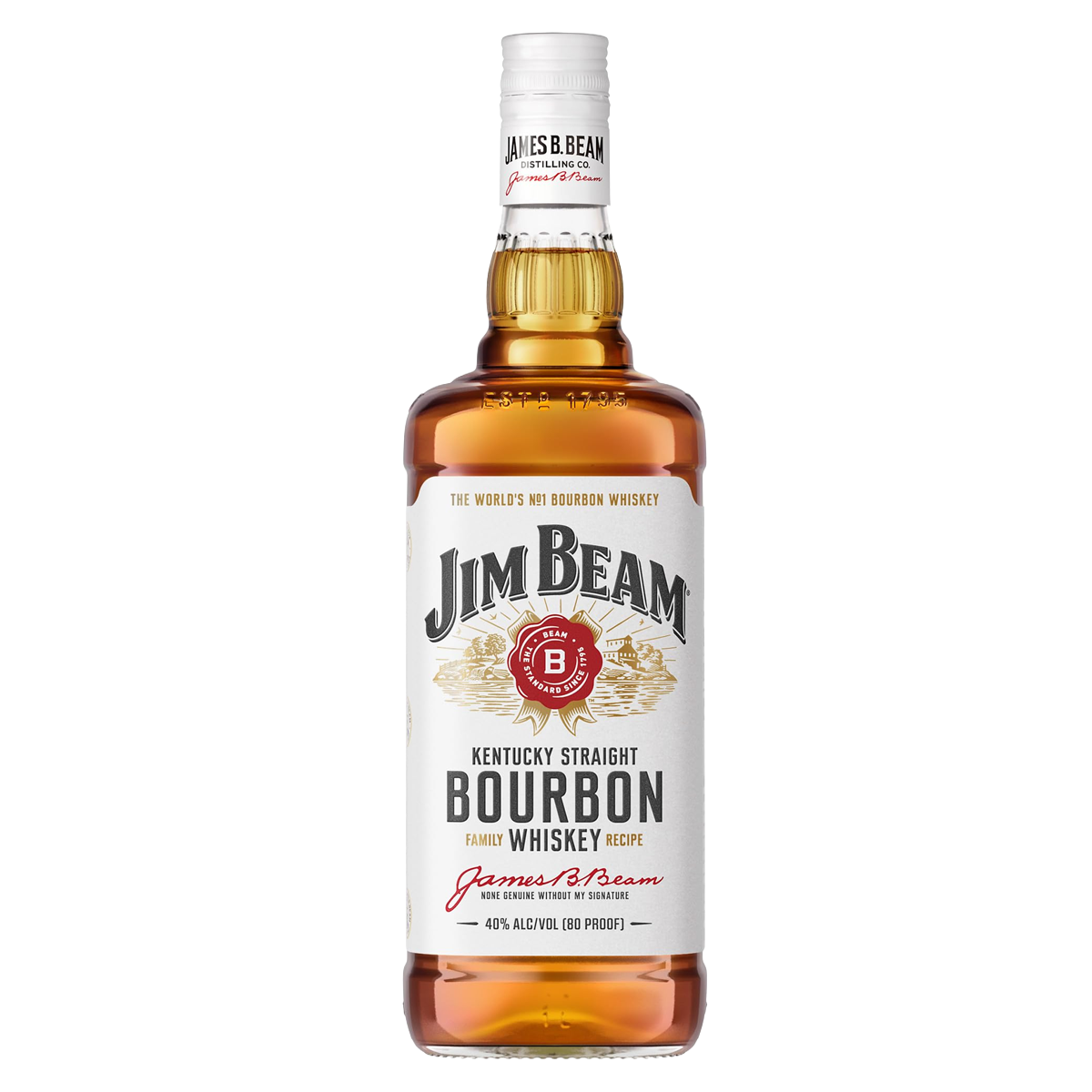 WHISKY JIM BEAM 1L 12 ANOS WHITE