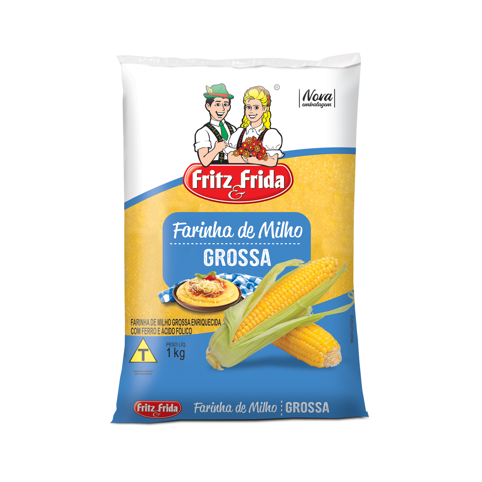 FARINHA MILHO FRITZ&FRIDA 1KG GROSSA