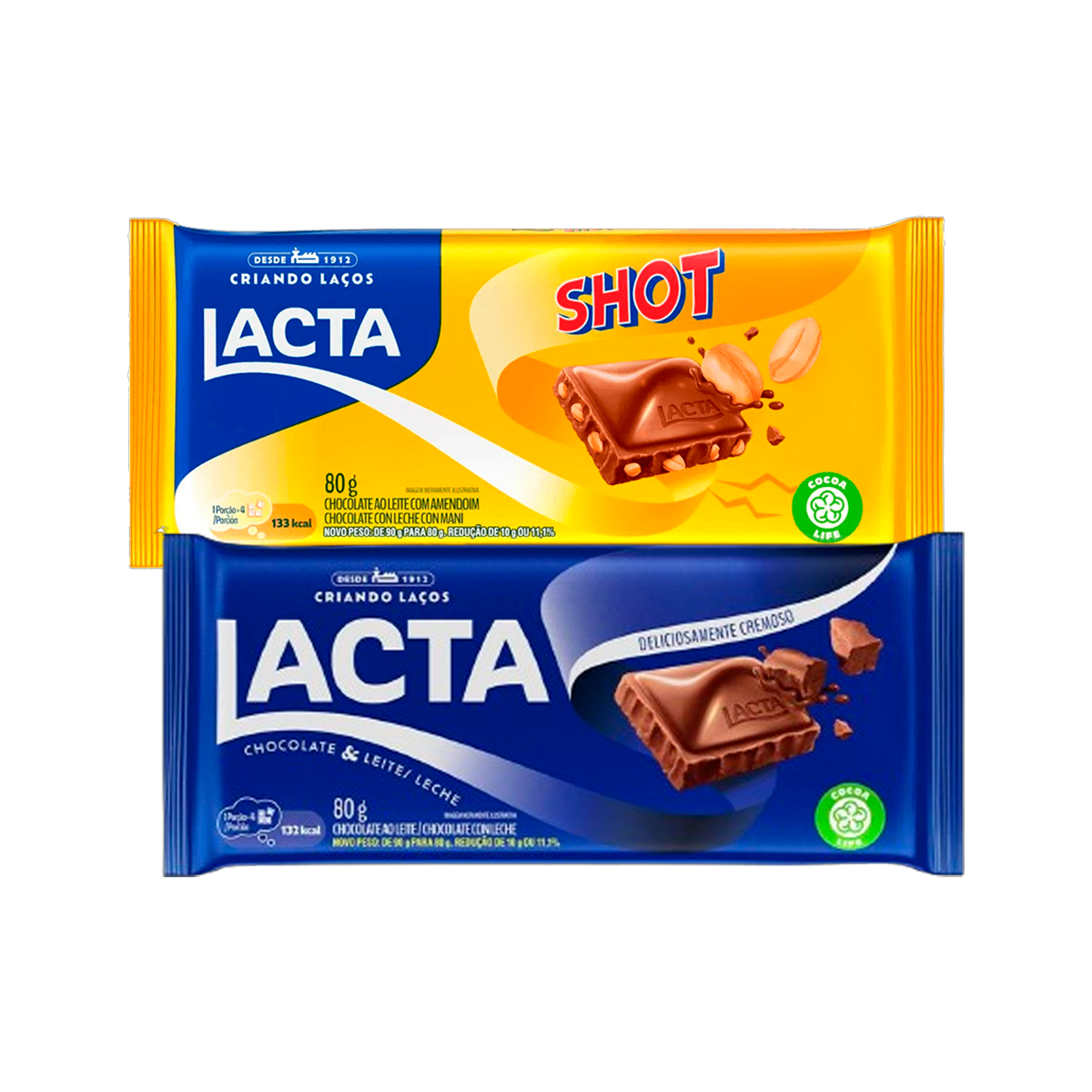 CHOC BARRA LACTA 80G AMARO