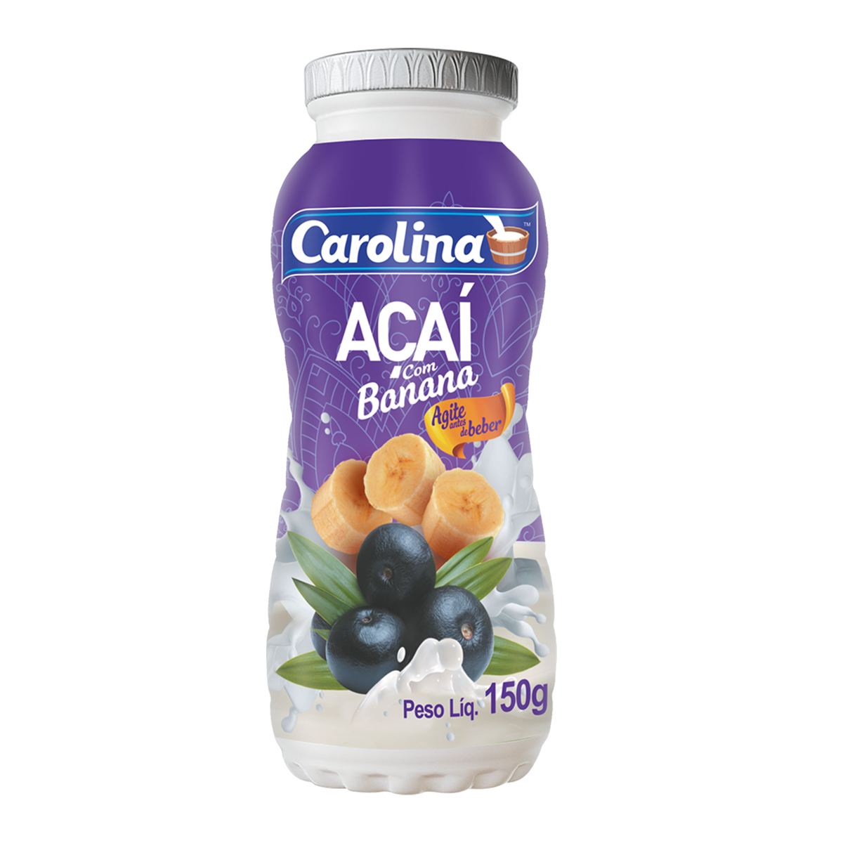 BEBIDA LACT CAROLINA 150G GF ACAI/BANANA