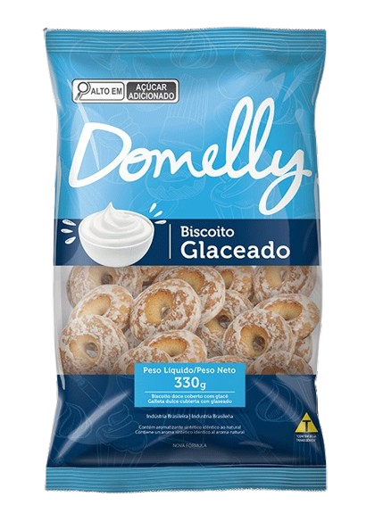 BISCOITO DOMELLY 280G GLACEADO BCO
