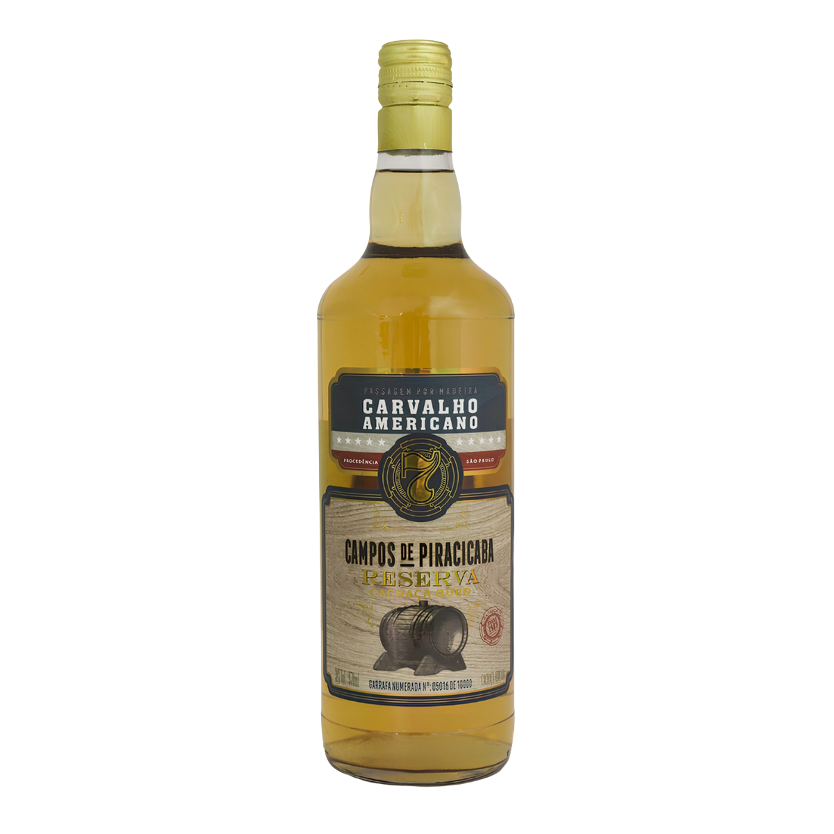 CACHACA 7 CAMPOS 970ML VD CARV AMER
