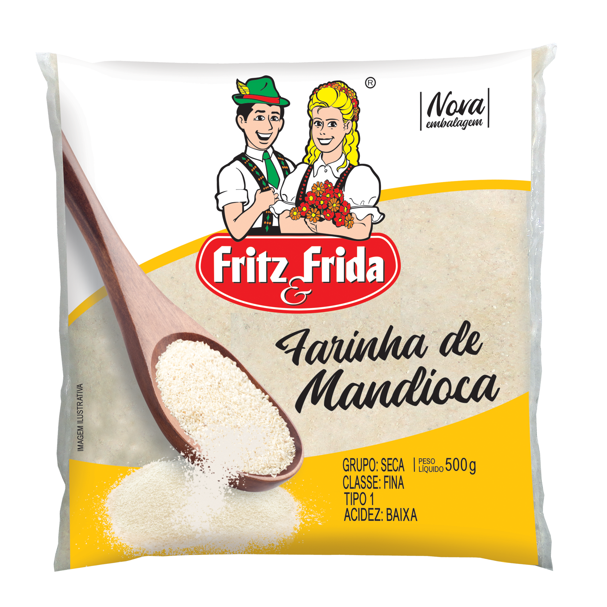 FARINHA MAND FRITZ&FRIDA 500G TP1
