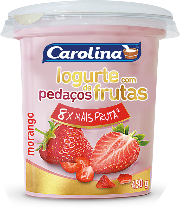 IOGURTE CAROLINA 450G PEDACOS MOR