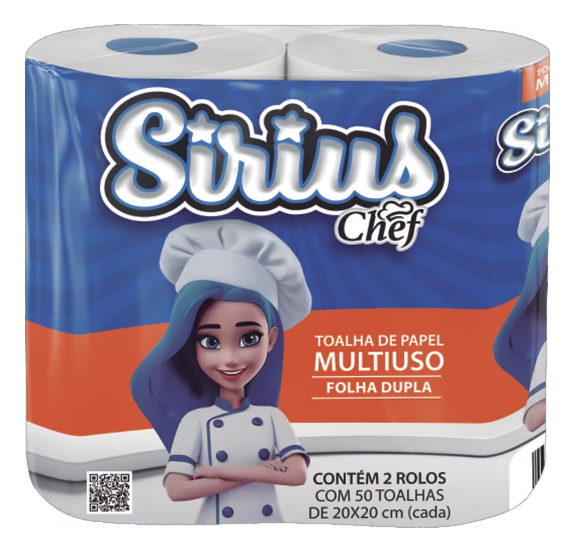 TOALHA PAPEL SIRIUS C/2 MULTI