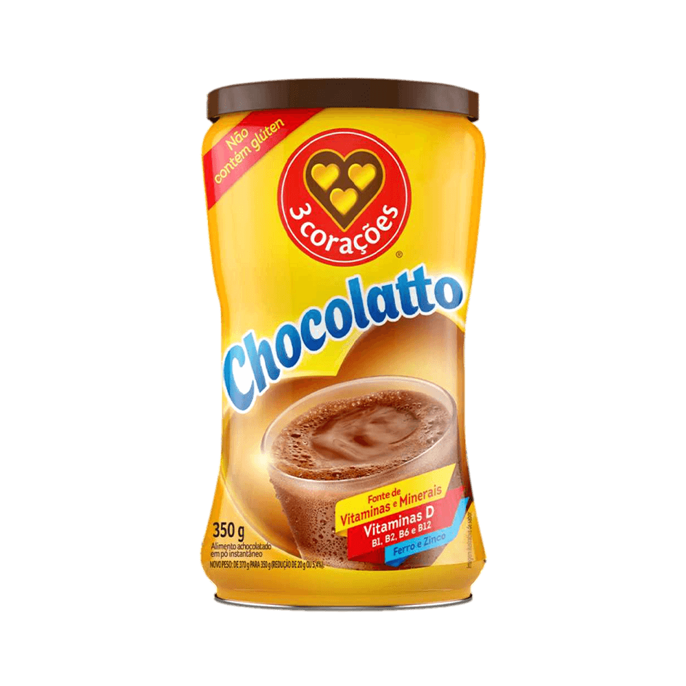 ACHOC PO 3 CORACOES 350G CHOCOLATTO